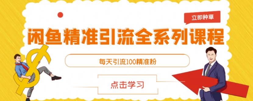 闲鱼精准引流全系列课程，每天引流100精准粉【视频课程】-佛系网创