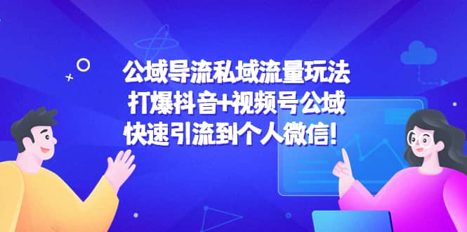 公域导流私域流量玩法：打爆抖音+视频号公域，快速引流到个人微信！-佛系网创