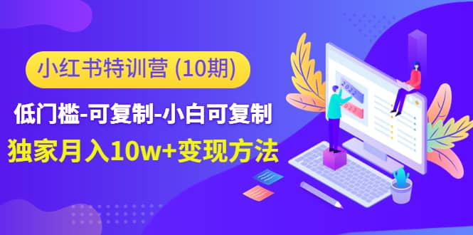 小红书特训营（第10期）低门槛-可复制-小白可复制-独家月入10w+变现方法-佛系网创