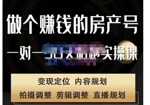 刘广标·同城房产号线上陪跑课，拍摄、剪辑、写文案、直播，做一个具有潜力价值的房产号-佛系网创