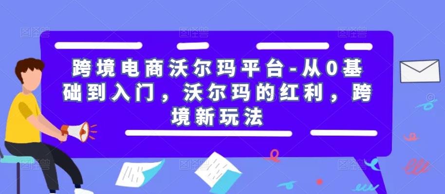 跨境电商沃尔玛平台-从0基础到入门，沃尔玛的红利，跨境新玩法-佛系网创