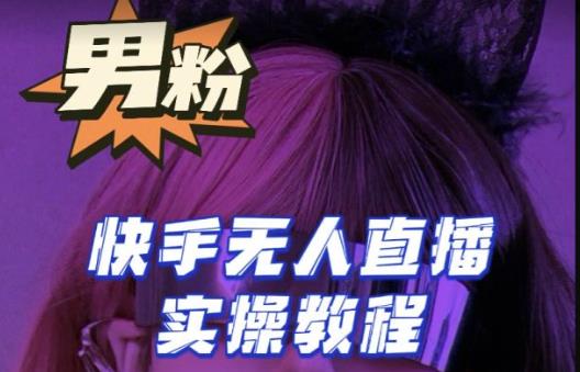 【男粉落地项目】零基础玩转男粉快手无人直播月入3w+，2023快手无人直播实操教程-佛系网创