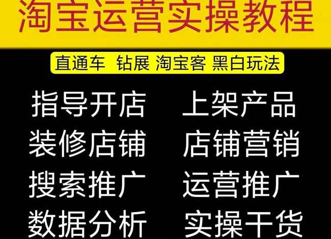 2023淘宝开店教程0基础到高级全套视频网店电商运营培训教学课程-佛系网创