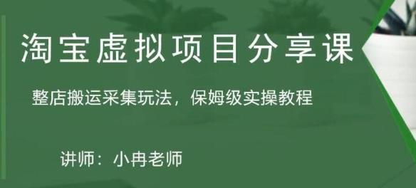 淘宝虚拟整店搬运采集玩法分享课：整店搬运采集玩法，保姆级实操教程-佛系网创