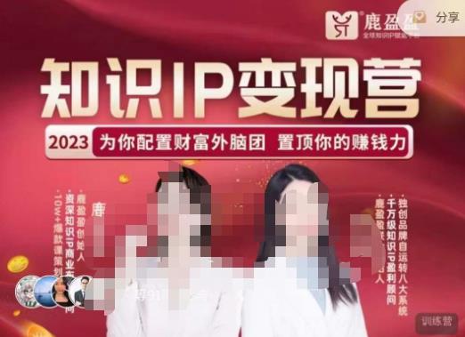 鹿盈盈-知识IP变现实操营，?普通人可复制的知识产品落地实操课，?带你打通知识IP变现底层逻辑-佛系网创