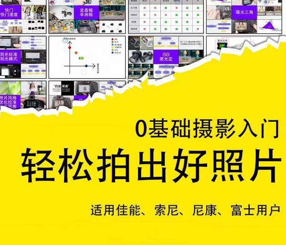 0基础摄影入门，轻松拍出好照片（适用佳能、索尼、尼康、富士用户）-佛系网创