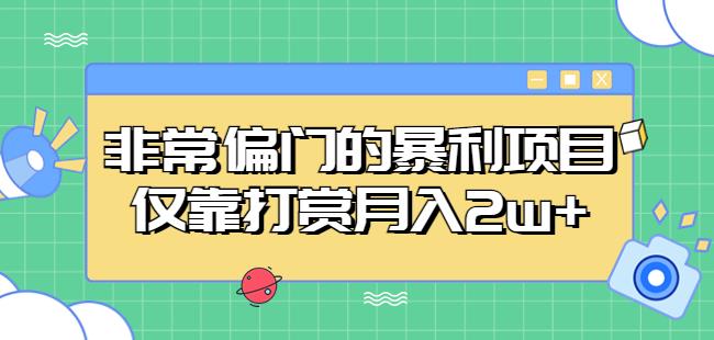 非常偏门的暴利项目，仅靠打赏月入2w+-佛系网创