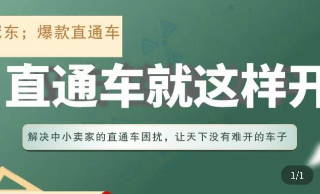 冠东·淘系直通车保姆级教程，全面讲解直通车就那么简单-佛系网创