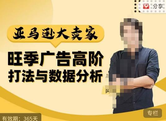 阿甘·亚马逊大卖家广告高阶打法与数据分析，走出传统广告误区；揭秘大卖惯用打法；数据驱动广告决策-佛系网创