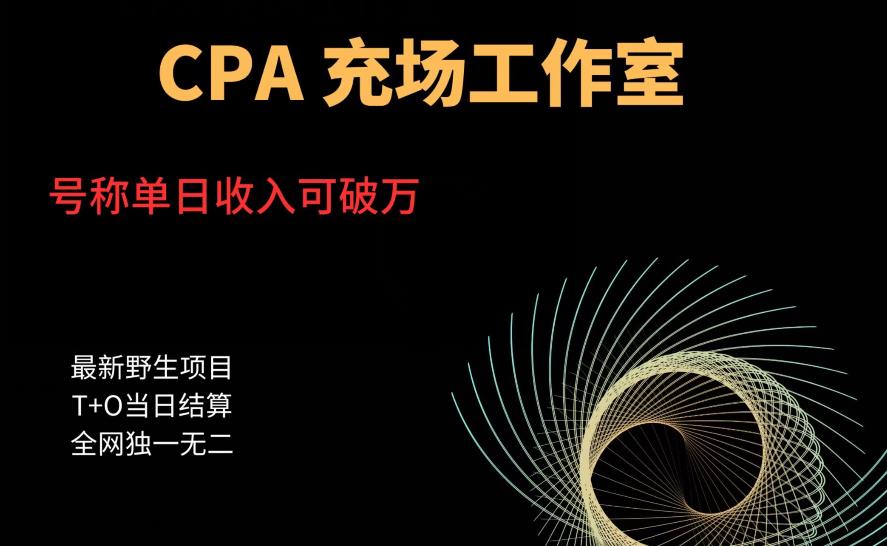 cpa充场工作室，号称单日收入10000+（揭秘）-佛系网创