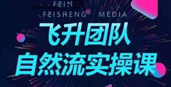 飞升团队课程自然流实操课，抖音半无人起号主播间搭建教学-佛系网创