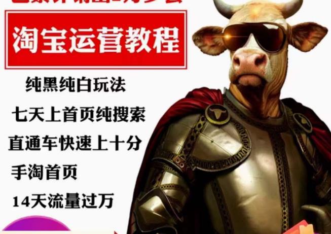 猫老师·淘系算法逆向解密，?纯黑纯白玩法，七天上首页纯搜索，手淘首页14天流量过万-佛系网创