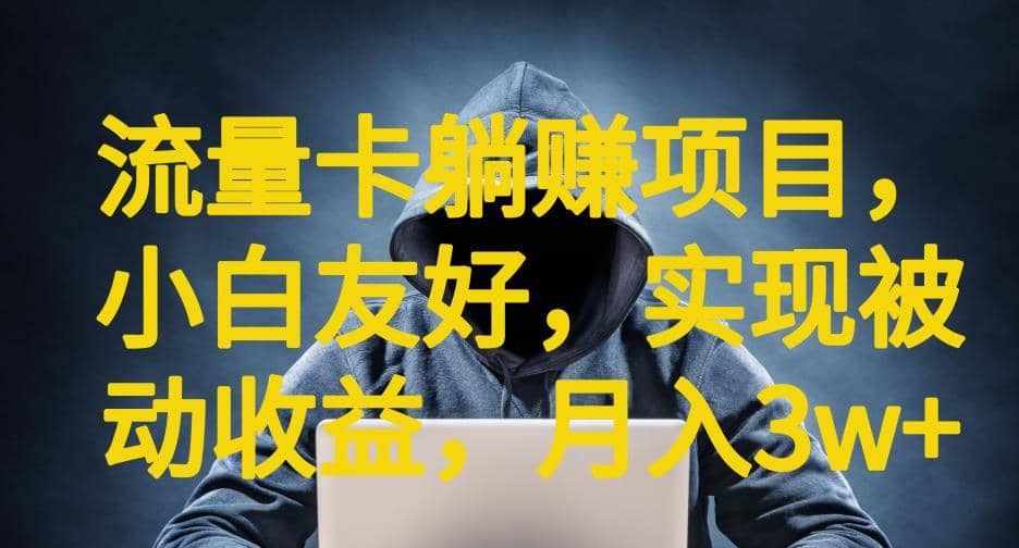 流量卡躺赚项目，小白友好，开设后台，实现被动收益，只要出卡，就能一直赚钱，利润高昂【揭秘】-佛系网创