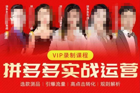 2023推易拼多多实战运营，选款测品、引爆流量、高点击转化、规则解析-佛系网创