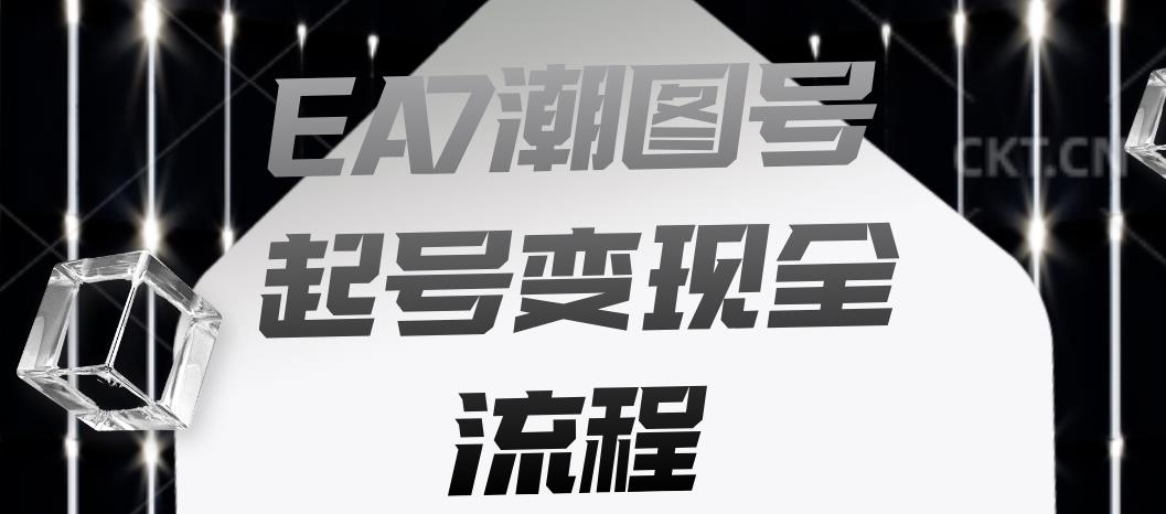 EA7潮图号起号变现全流程，快速起号飞速涨粉【揭秘】-佛系网创