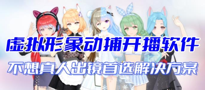 首款AI视频动捕虚拟辅助直播产品【不想真人出镜就用虚拟形象替代】-佛系网创