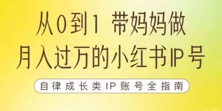 100天小红书训练营【7期】，带你做自媒体博主，每月多赚四位数，自律成长IP账号全指南-佛系网创