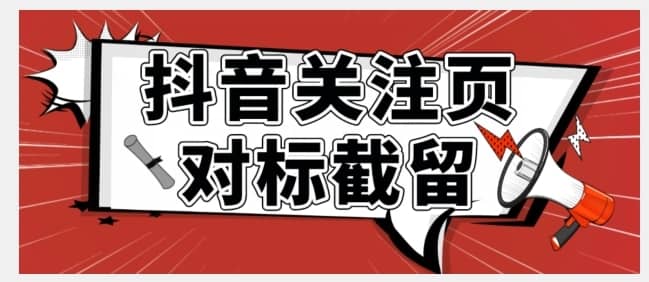 全网首发-抖音关注页对标截留术【揭秘】-佛系网创