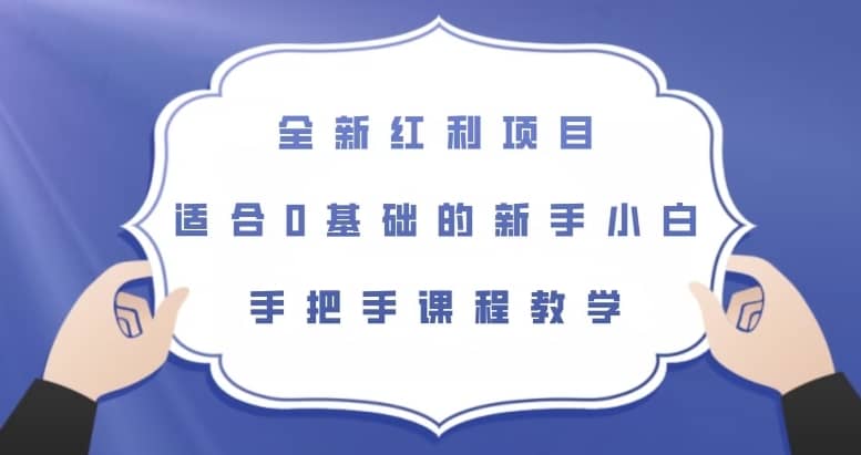 全新红利项目，适合0基础的新手小白，手把手课程教学【揭秘】-佛系网创