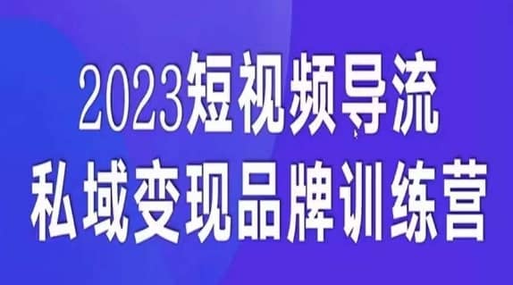短视频导流·私域变现先导课，5天带你短视频流量实现私域变现-佛系网创