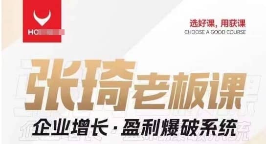 【组合课】张琦张琦老板企业增长·盈利爆破系统（直播专享）-佛系网创