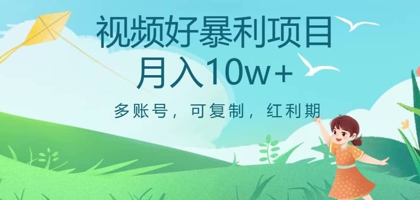 视频号暴利项目，多账号，可复制，红利期，月入10w+【揭秘】-佛系网创