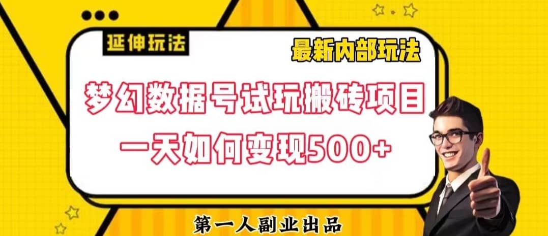 数据号回归玩法游戏试玩搬砖项目再创日入500+【揭秘】-佛系网创