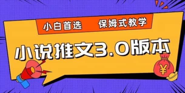 小说推文3.0玩法，日入两千+，保姆式教学，小白首选【揭秘】-佛系网创