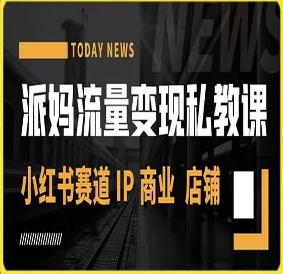 派妈流量变现私教课，小红书赛道IP? 商业? 店铺-佛系网创