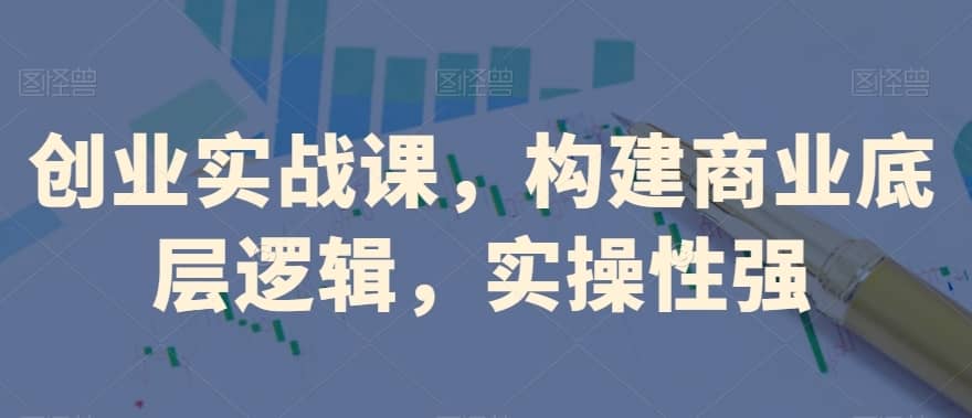 创业实战课，?构建商业底层逻辑，实操性强-佛系网创