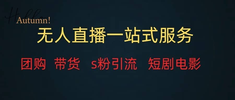 无人直播（团购、带货、引流、短剧电影）全套教程一站式打包，课程详细无废话-佛系网创