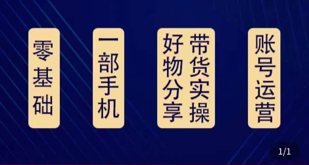 （4178期）好物分享高阶实操课：0基础一部手机做好好物分享带货（24节课）-佛系网创