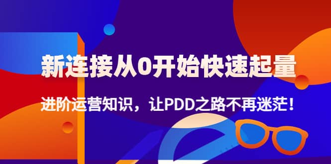 （4380期）新连接从0开始快速起量：进阶运营知识，让PDD之路不再迷茫！-佛系网创