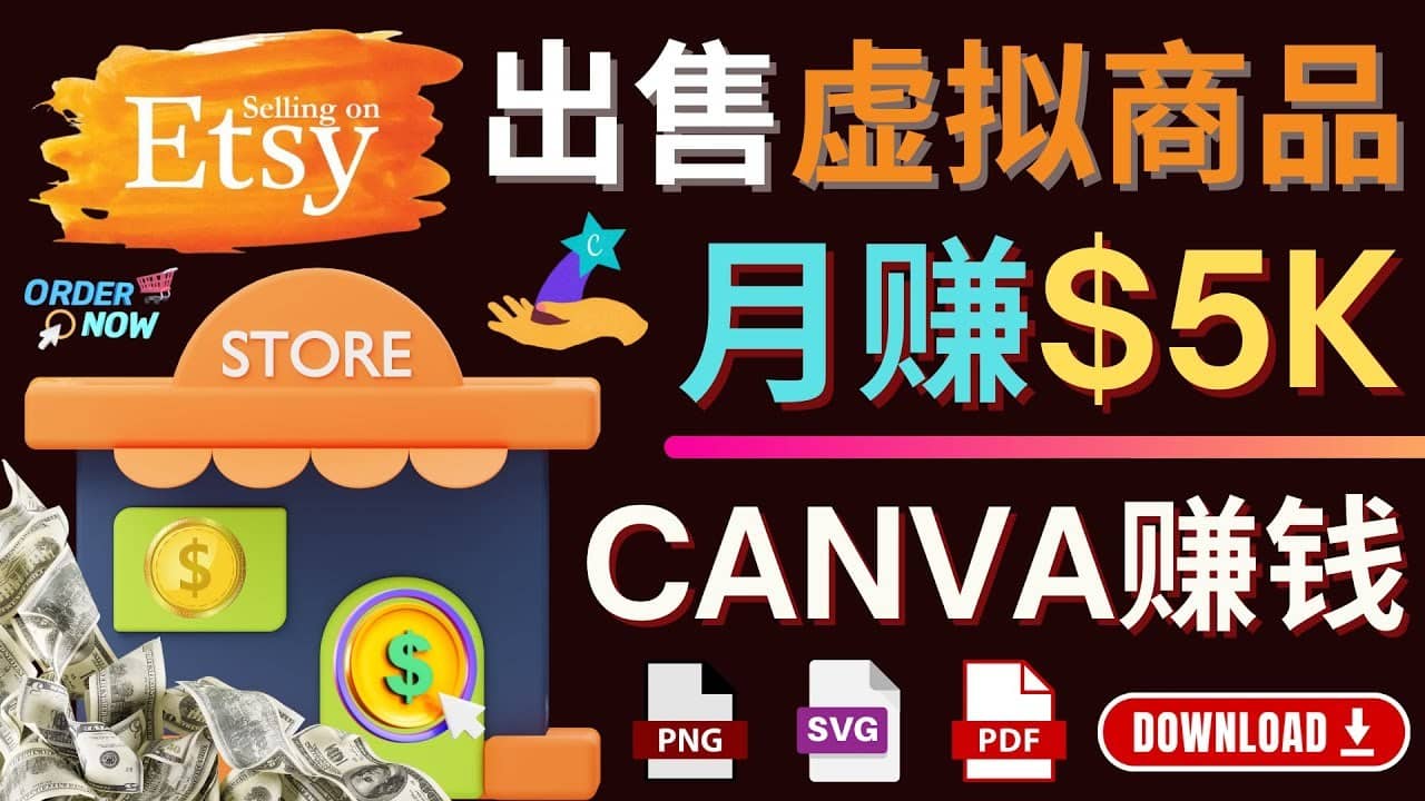 （4243期）通过Etsy出售Canva模板，操作简单，收益高，月赚5000美元-佛系网创