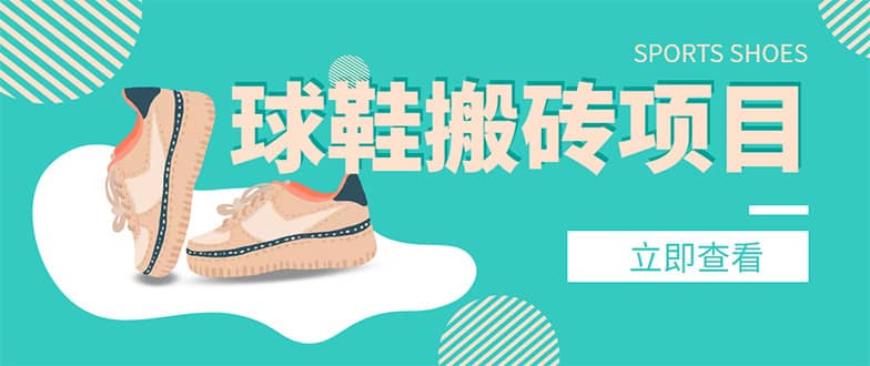 （4486期）外面收费998的球鞋搬砖项目，月入5000+【详细教程+资源渠道】-佛系网创