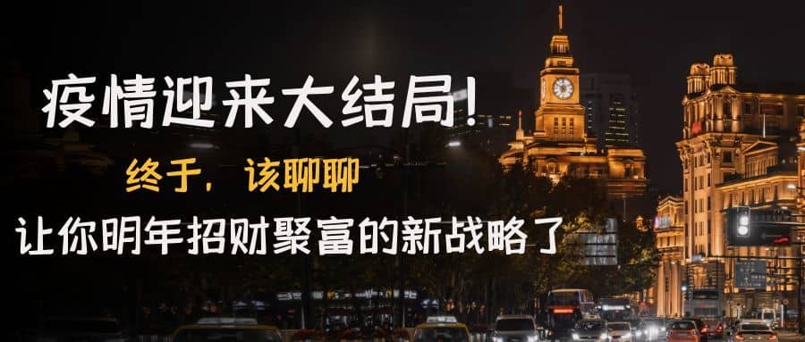 （4507期）某付费文章《疫情迎来大结局！终于，该聊聊让你明年招财聚富的新战略了》-佛系网创