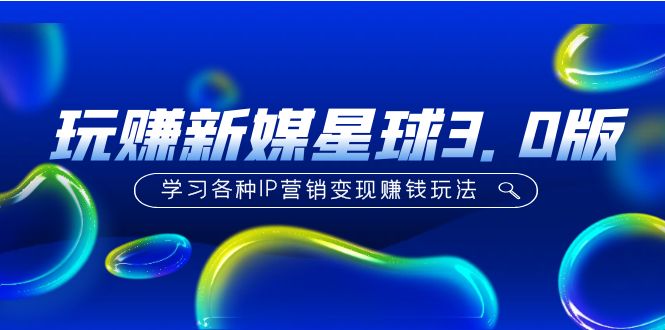 （5032期）《玩赚新媒星球3.0版》学习各种IP营销变现赚钱玩法（价值498）-佛系网创