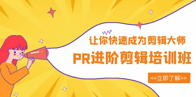 （6131期）PR进阶剪辑培训班，让你快速成为剪辑大师 12节视频课程+素材！-佛系网创