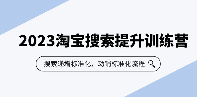 （6287期）2023淘宝搜索-提升训练营，搜索-递增标准化，动销标准化流程（7节课）-佛系网创