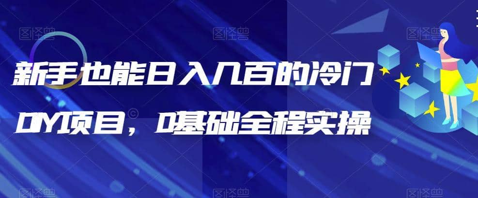 （6630期）新手也能日入几百的冷门DIY项目，0基础全程实操【揭秘】-佛系网创