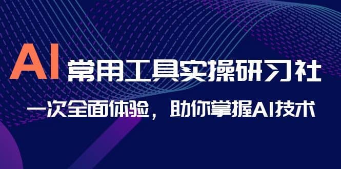 （6882期）AI-常用工具实操研习社，一次全面体验，助你掌握AI技术-佛系网创