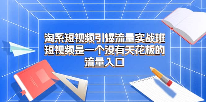 （6956期）淘系短视频引爆流量实战班，?短视频是一个没有天花板的流量入口-佛系网创