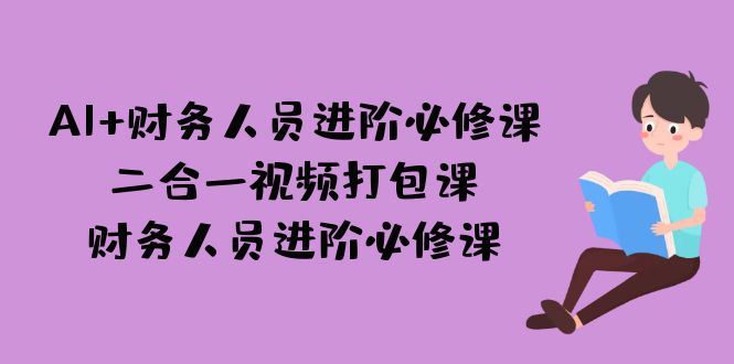 （7093期）AI + 财务人员进阶必修课二合一视频打包课，财务人员进阶必修课-佛系网创