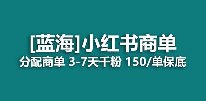 （7349期）2023蓝海项目，小红书商单，快速千粉，长期稳定，最强蓝海没有之一-佛系网创