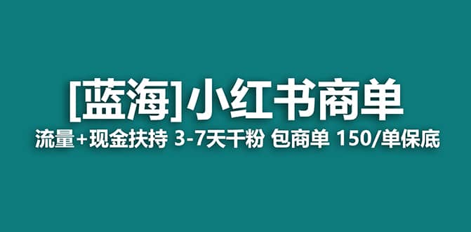 （7388期）2023蓝海项目【小红书商单】流量+现金扶持，快速千粉，长期稳定，最强蓝海-佛系网创