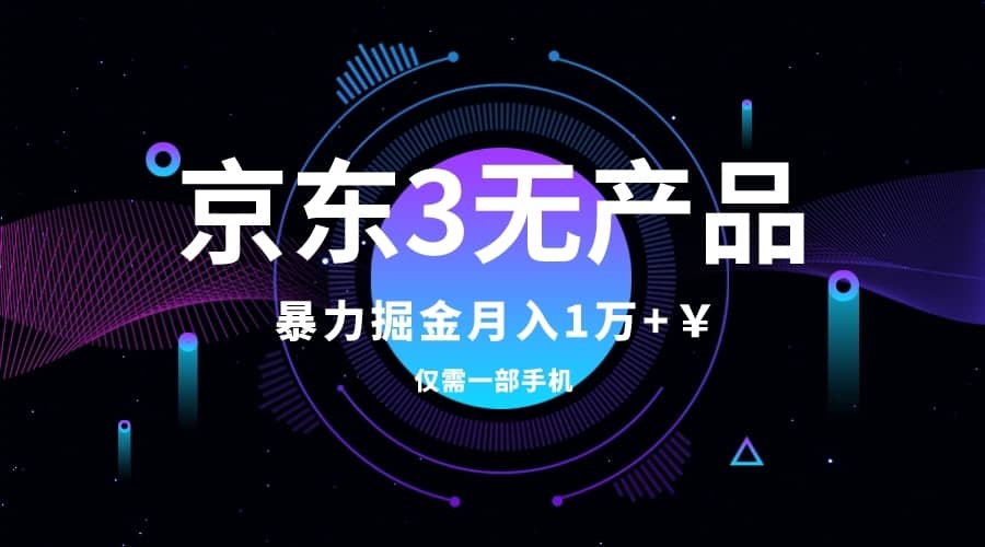 （7750期）京东3无产品维权，暴力掘金玩法，小白月入1w+（仅揭秘）-佛系网创
