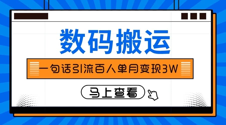 （8129期）仅靠一句话引流百人变现3万？-佛系网创