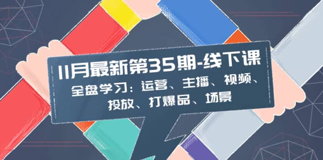 （8314期）11月最新-35期-线下课：全盘学习：运营、主播、视频、投放、打爆品、场景-佛系网创