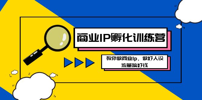 （8539期）商业IP-孵化训练营新版，教你做商业Ip，做好人设，流量搞好钱-佛系网创