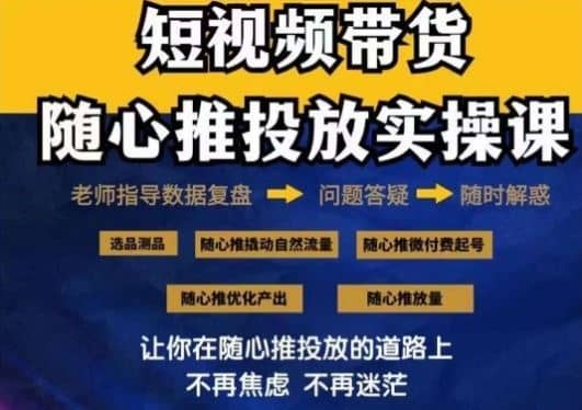 2024好物分享随心推投放实操课，随心推撬动自然流量/微付费起号/优化产出-佛系网创